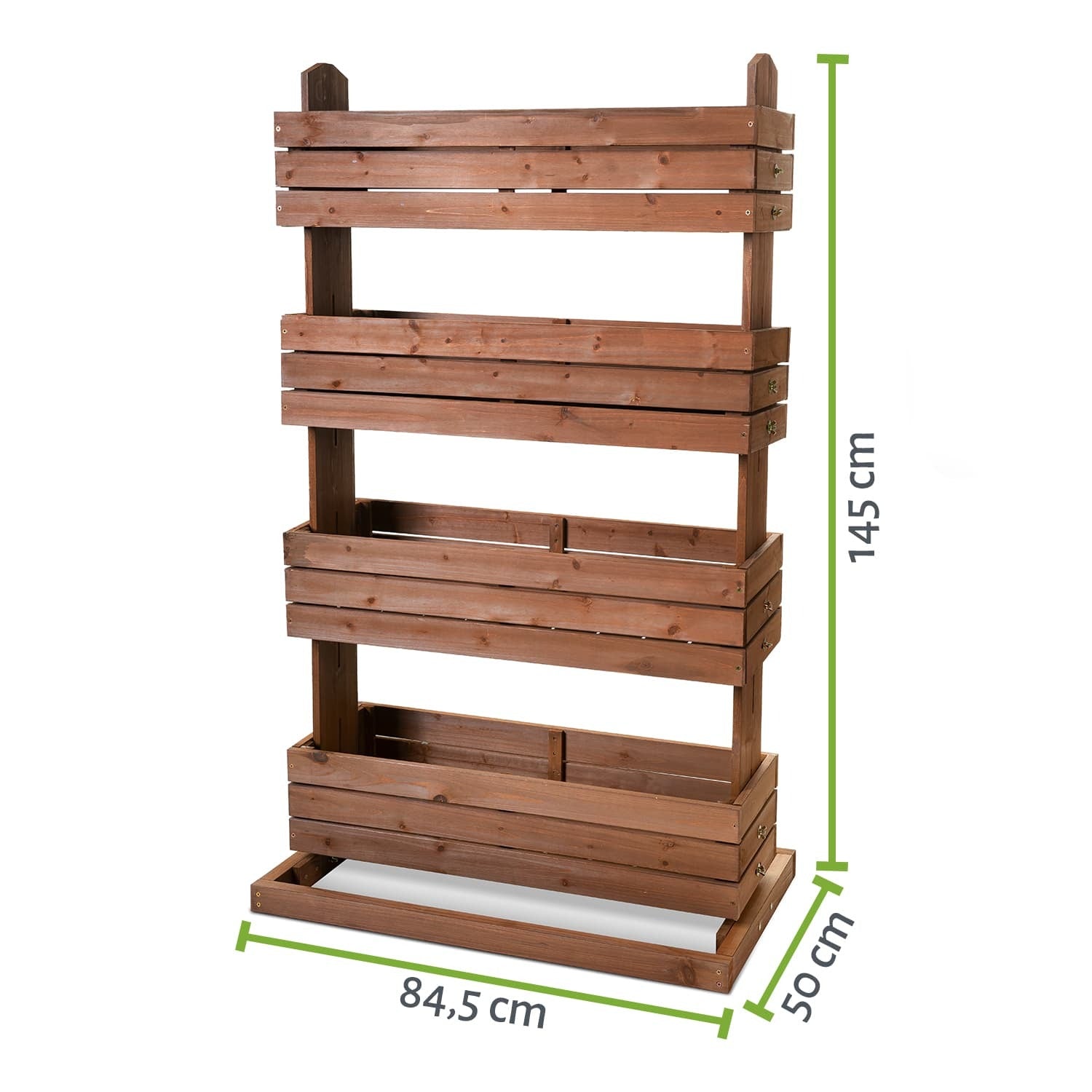 Vertikales Hochbeet 85 x 50 x 145 cm - Tanne
